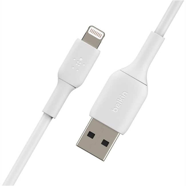 Павербанки - Кабель Belkin USB-A > Lightning зарядка/синхронизация 12Вт PVC 2 Pack белый (CAA001BT1MWH2PK)#3