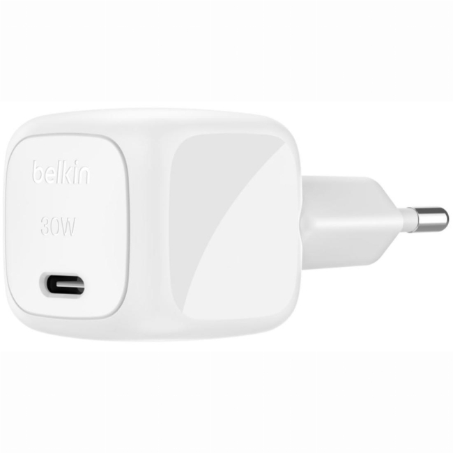 Павербанки - ​Зарядное устройство сетевое Belkin 30Вт USB-С PD PPS кабель USB-С > USB-C 1м PVC белое (WCA008KQ1MWH-B6)#2