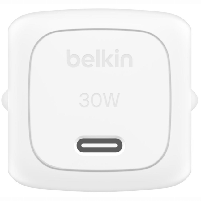Павербанки - ​Зарядное устройство сетевое Belkin 30Вт USB-С PD PPS кабель USB-С > USB-C 1м PVC белое (WCA008KQ1MWH-B6)#4