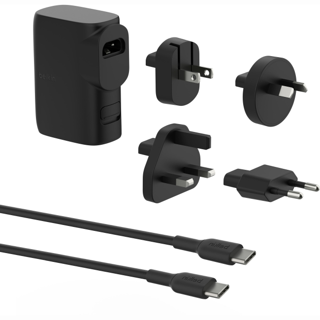Павербанки - Зарядний пристрій мережевий Belkin 25Вт USB-С PD PowerBank 5000 мАгод кабель USB-C > USB-C 1м чорний (BPZ003BT1MBK-B6)#2