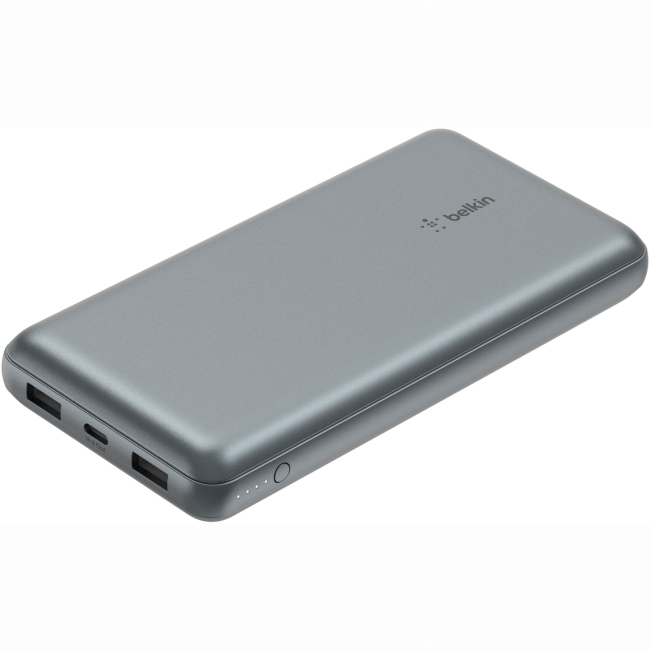 Павербанки - Аккумулятор портативный литий-ионный Power Bank Belkin 20000мА·час 15Вт 2хUSB-A/USB-C серый (BPB012BTGY)#2