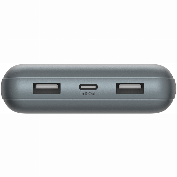 Павербанки - Аккумулятор портативный литий-ионный Power Bank Belkin 20000мА·час 15Вт 2хUSB-A/USB-C серый (BPB012BTGY)#4