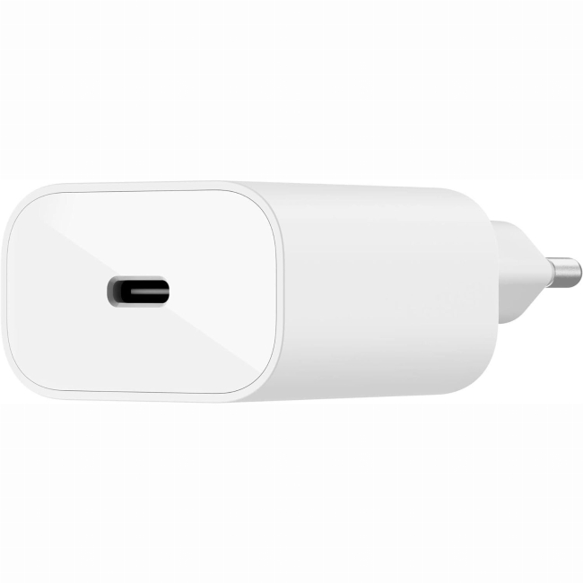 Павербанки - ​Зарядний пристрій мережевий Belkin 25Вт USB-С PD PPS кабель USB-С > Lightning 1м PVC білий (WCA004VF1MWH-B5)#3