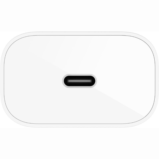 Павербанки - ​Зарядний пристрій мережевий Belkin 25Вт USB-С PD PPS кабель USB-С > Lightning 1м PVC білий (WCA004VF1MWH-B5)#5