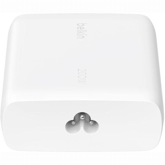 Павербанки - ​Зарядний пристрій мережевий Belkin 200Вт 4хUSB-С GAN PD PPS білий (WCH015VFWH)#3