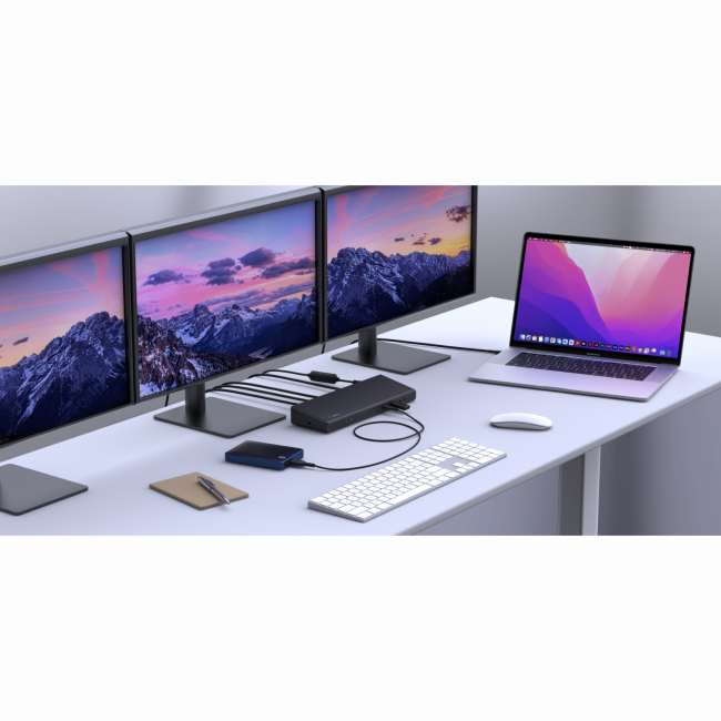 Павербанки - ​Док-станція Belkin USB-C Triple Display Dock (INC007VFBK)#7