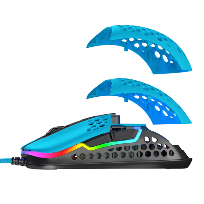 Клавіатура і миші - Мишка Cherry Xtrfy M42 USB-A RGB Miami Blue (XG-M42-RGB-BLUE)#5