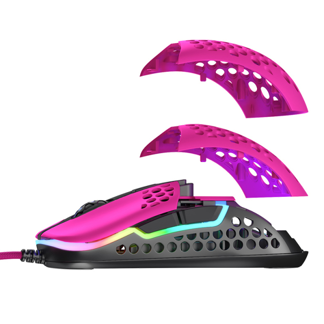 Клавіатура і миші - Мишка Cherry Xtrfy M42 USB-A RGB рожева (XG-M42-RGB-PINK)#5