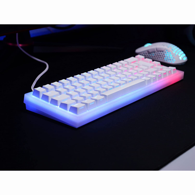 Клавіатура і миші - Клавіатура Cherry Xtrfy K5 68 Key Kailh Red USB-A EN/UA Hot-swap RGB Білий (K5-RGB-CPT-TPWHITE-R-UKR)#7