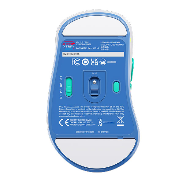 Клавіатура і миші - Мишка Cherry Xtrfy M64 WL/USB-A RGB білий (CX-M64W-WHITE)#6