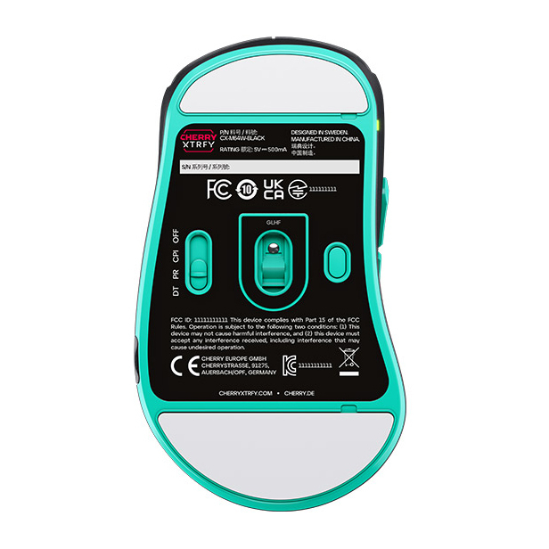 Клавіатура і миші - Мишка Cherry Xtrfy M64 WL/USB-A RGB чорний (CX-M64W-BLACK)#6