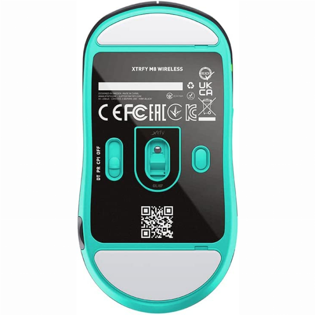 Клавіатура і миші - Мишка Cherry Xtrfy M8 WL/USB-A RGB чорний (M8W-RGB-BLACK)#6