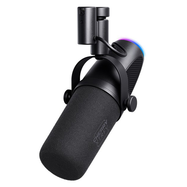 Мікрофони - Мікрофон геймінговий Cherry Xtrfy Ngale X Cardioid USB-A 2м RGB чорний (CX-NGALE-X-RGB-BLACK)#2