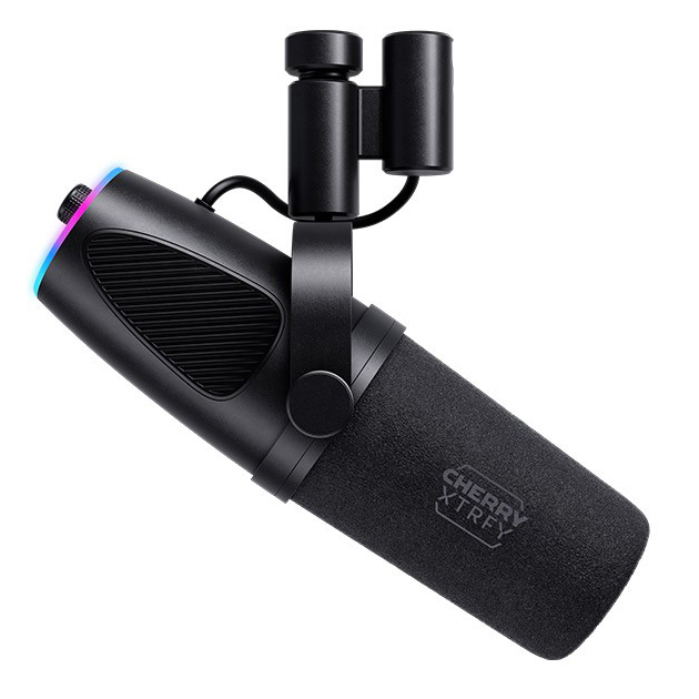 Мікрофони - Мікрофон геймінговий Cherry Xtrfy Ngale X Cardioid USB-A 2м RGB чорний (CX-NGALE-X-RGB-BLACK)#3