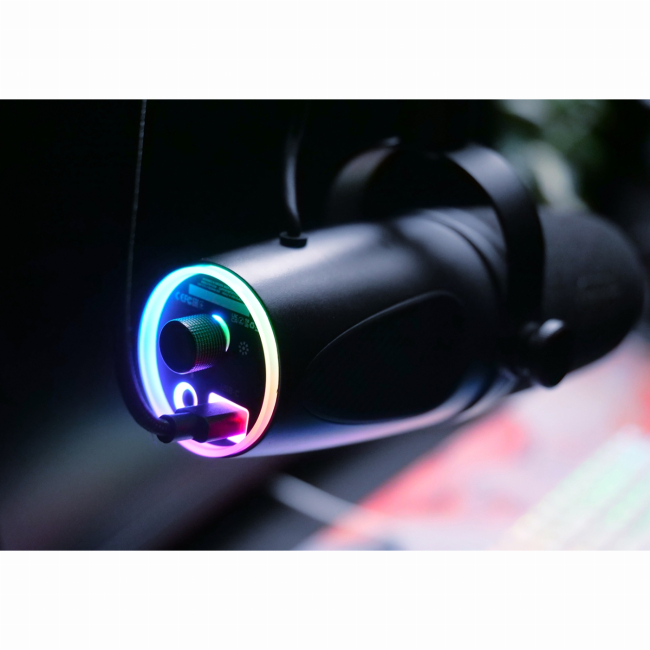 Мікрофони - Мікрофон геймінговий Cherry Xtrfy Ngale X Cardioid USB-A 2м RGB чорний (CX-NGALE-X-RGB-BLACK)#5