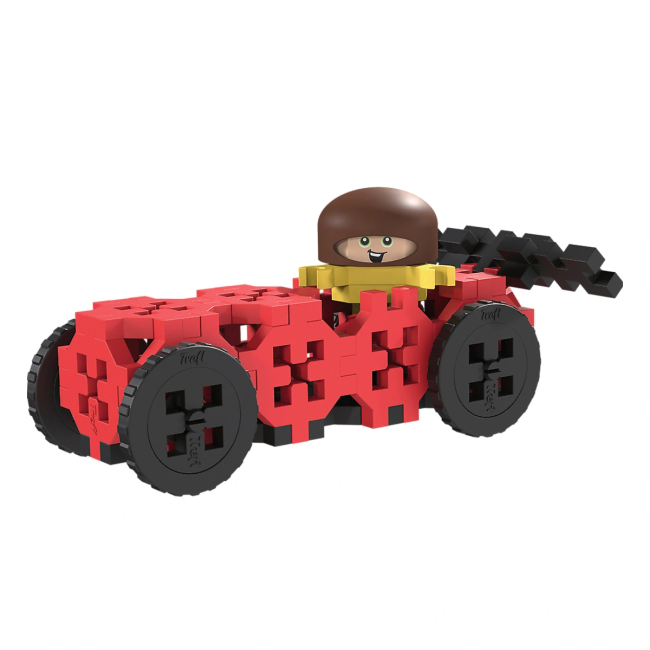 Конструктори з унікальними деталями - Конструктор Trefl Connect Гоночна машина 37 елементів (62045)#2