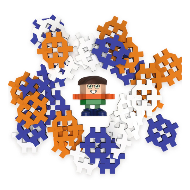 Конструкторы с уникальными деталями - Конструктор Trefl Connect с игровой фигуркой Mat 35 элементов (62005)#2