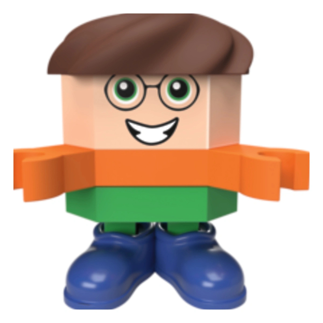 Конструкторы с уникальными деталями - Конструктор Trefl Connect с игровой фигуркой Mat 35 элементов (62005)#4