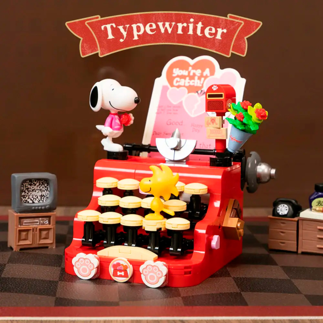 Конструктори з унікальними деталями - Конструктор Pantasy Snoopy Друкарська машинка 332 елементи (86913)#2