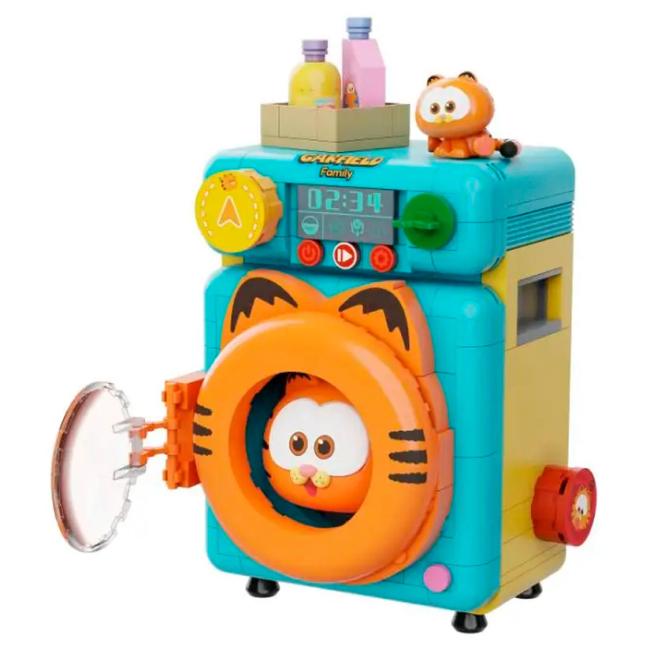 Конструкторы с уникальными деталями - Конструктор Pantasy Garfield Стиральная машина 284 элемента (86821)#3