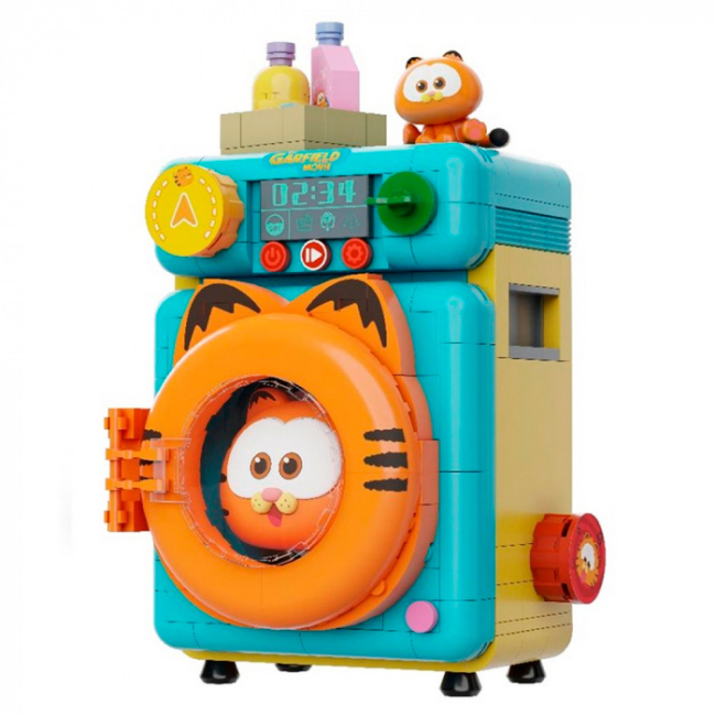 Конструкторы с уникальными деталями - Конструктор Pantasy Garfield Стиральная машина 284 элемента (86821)#4