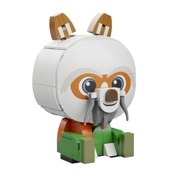 Блокові конструктори - Конструктор Pantasy Kung Fu Panda Сидячий малюк Шифу 141 елементів (99126)#3