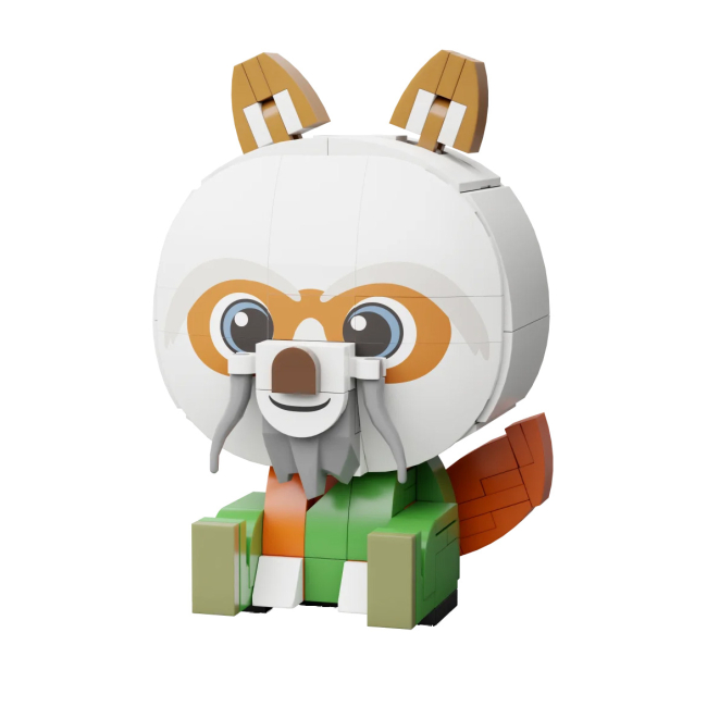 Блокові конструктори - Конструктор Pantasy Kung Fu Panda Сидячий малюк Шифу 141 елементів (99126)#5