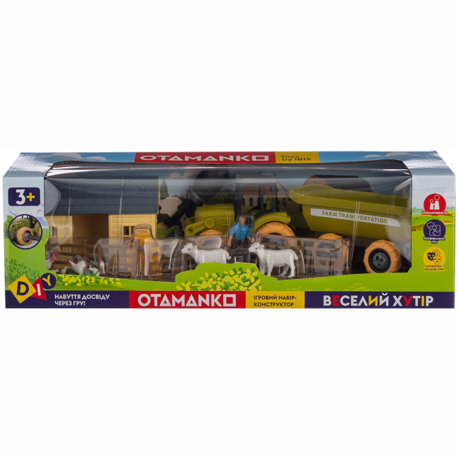 Транспорт і спецтехніка - Ігровий набір Otamanko Веселий хутір Трактор і ферма з вівцями і курями (532.01.60)#3