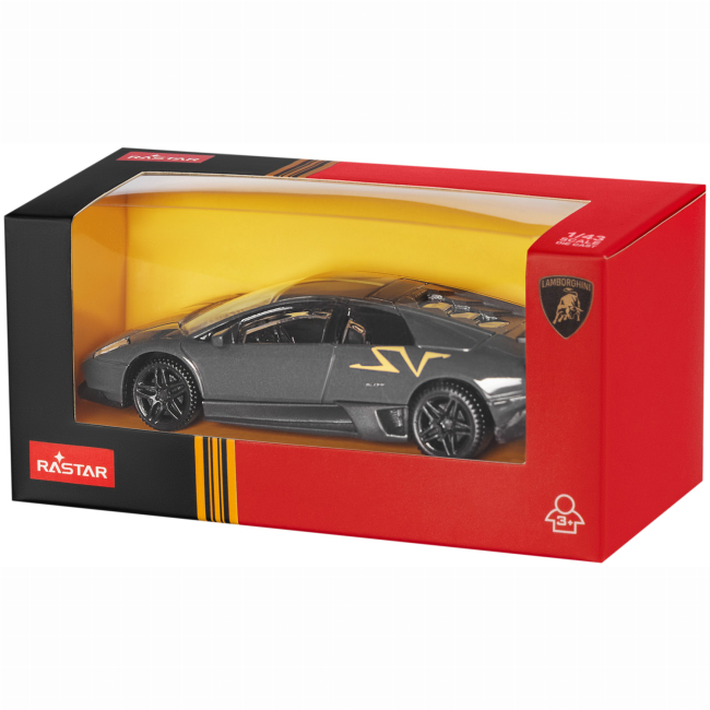 Автомодели - Автомодель Rastar Murcielago LP 670-4 SV Superveloce China Limited Edition 1:43 Серый (454.01.22)#4
