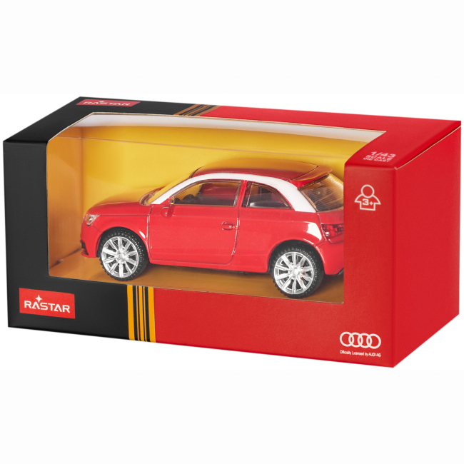 Автомодели - Автомодель Rastar Audi A1 1:43 Красный (454.01.34)#2