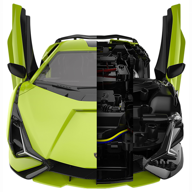 Конструктори з унікальними деталями - Конструктор Rastar Lamborghini Sian 1:18 Зелений (454.00.32)#7