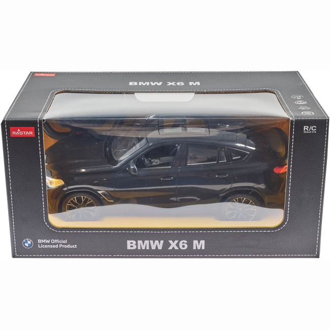 Радиоуправляемые модели - Автомодель Rastar BMW X6 1:14 Черный (454.00.39)#9