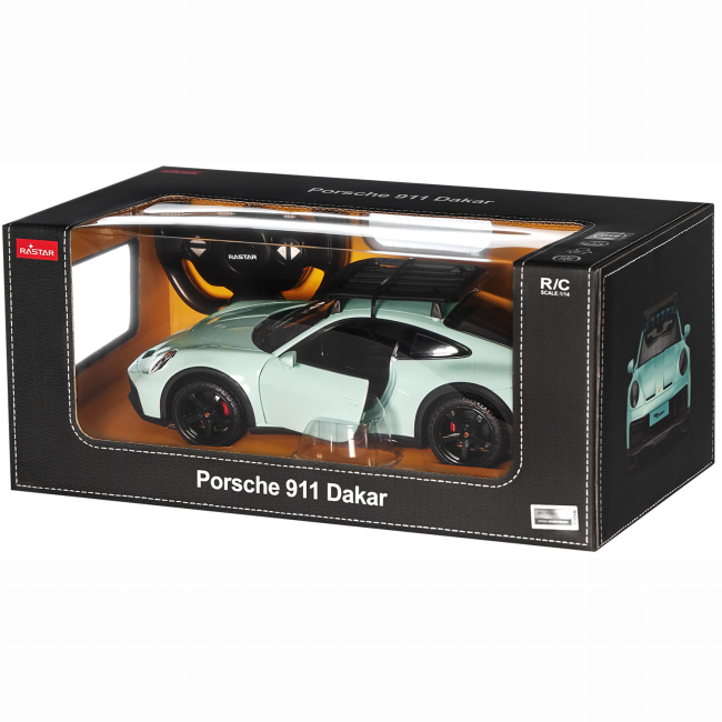 Радиоуправляемые модели - Автомодель Rastar Porsche 911 Dakar Standard Version 1:14 Зеленый (454.01.03)#4