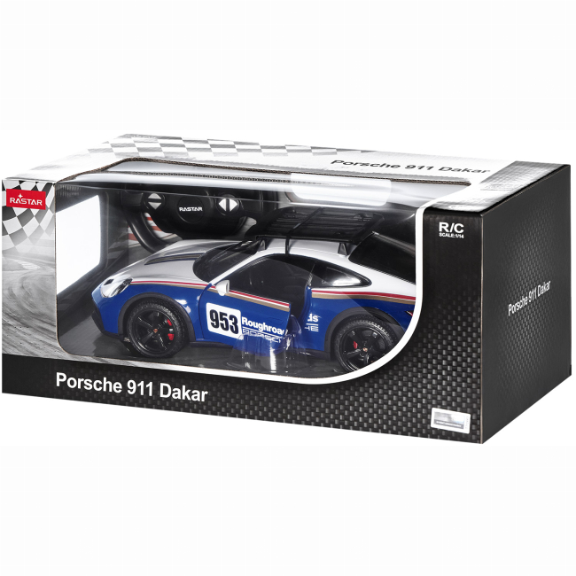 Радиоуправляемые модели - Автомодель Rastar Porsche 911 Dakar Performance 1:14 Синий (454.01.02)#4