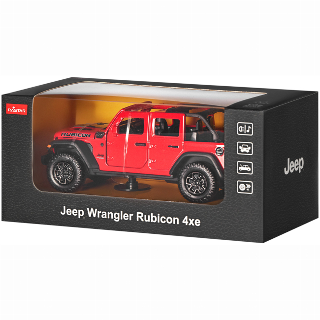 Автомодели - Автомодель Rastar Jeep Wrangler Rubicon 4xe 1:32 Красный (454.01.20)#5
