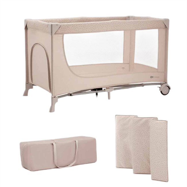 Манежі - Ліжко-манеж Kinderkraft Joy 2 Beige (KLJOY02BEG00000)#2