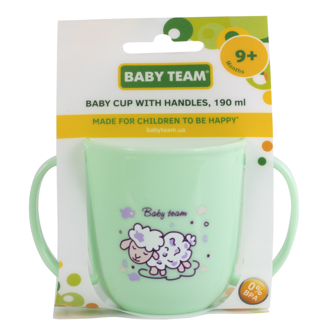 Товары по уходу - ​Чашка детская с ручками Baby Team 190 мл (6008)#4
