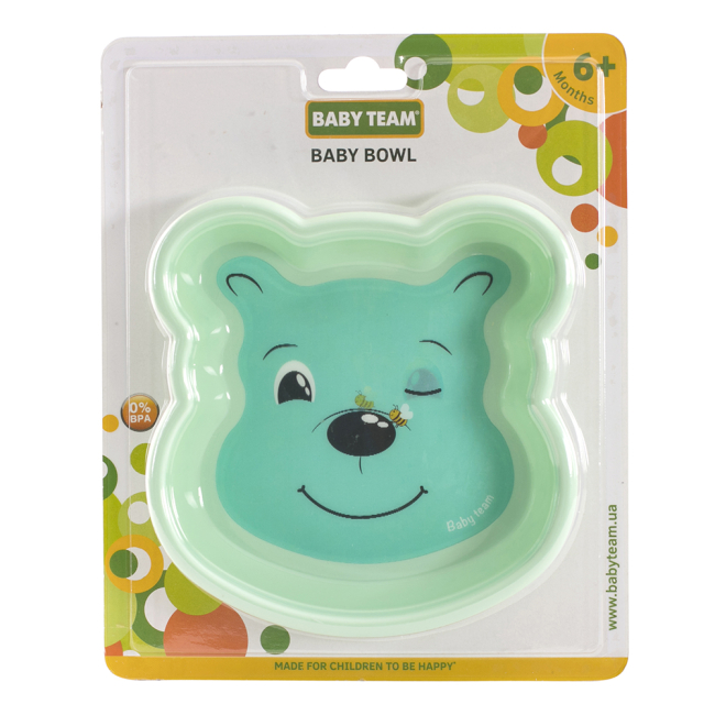 Товары по уходу - ​Тарелочка детская глубокая Baby Team Любимые зверьки (6011)#2