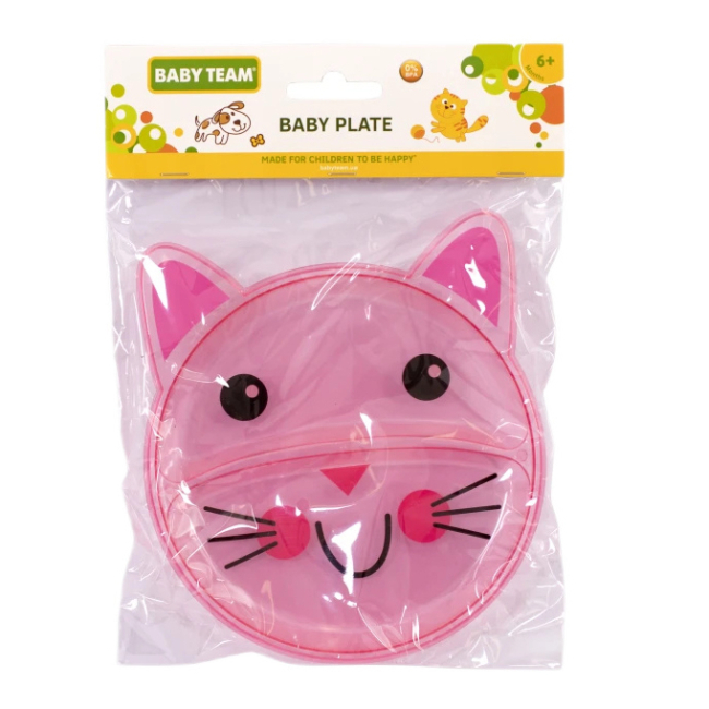 Товари для догляду - Тарілочка дитяча секційна Baby Team Кіт (6000/1)#2