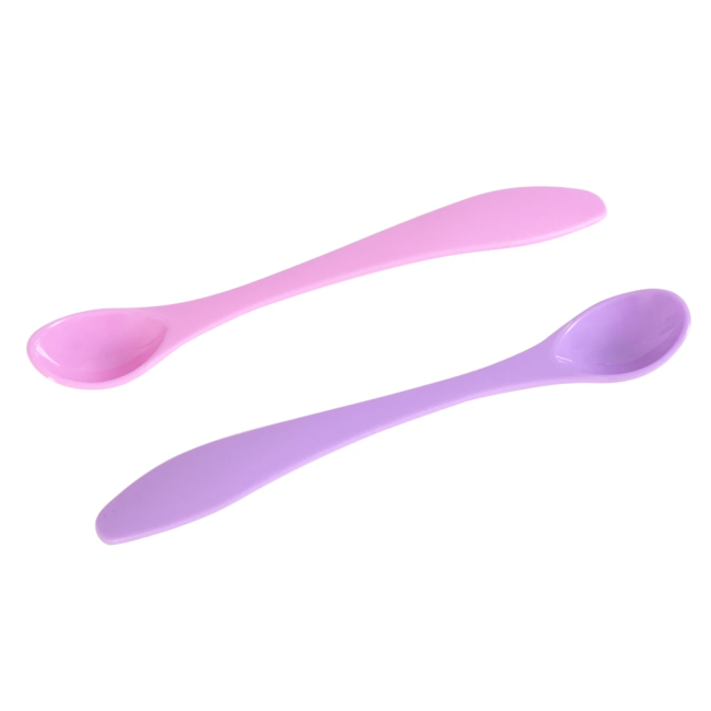 Товари для догляду - Набiр ложечок для годування Baby Team рожева та фіолетова (6101/2)#2
