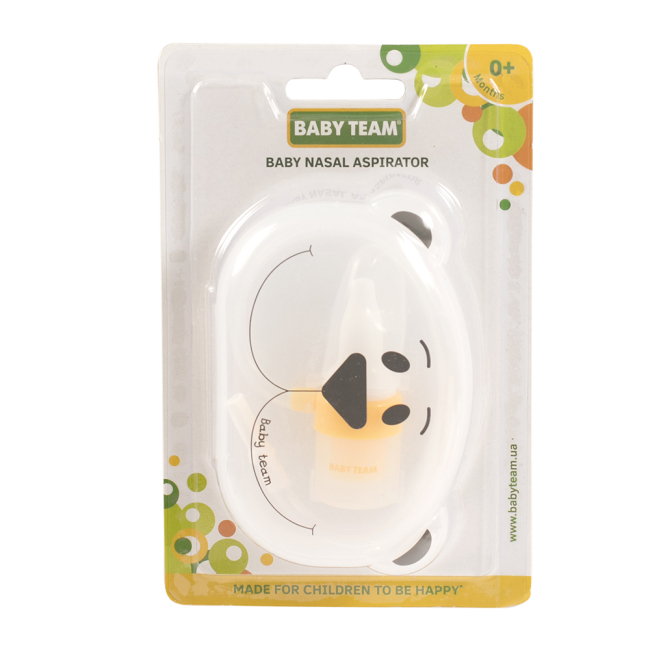 Товари для догляду - Аспіратор назальний Baby Team з трубочкою (7003)#4