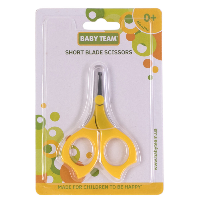 Товари для догляду - ​Ножиці з короткими лезами Baby Team (7101)#4