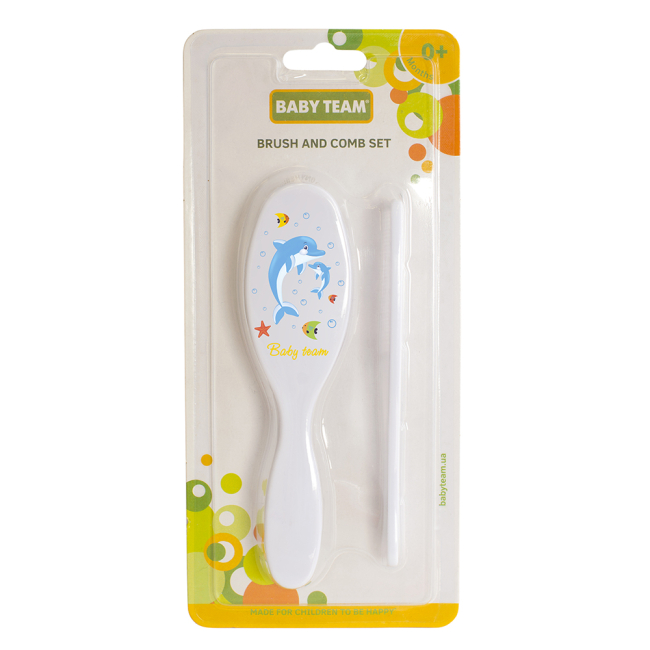 Товари для догляду - ​Набір гребінець та щітка Baby Team (7105)#5
