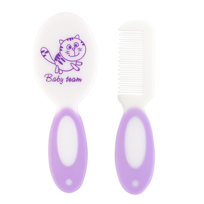 Товари для догляду - ​Набір гребінець та щітка Baby Team в асортименті (7106)#2