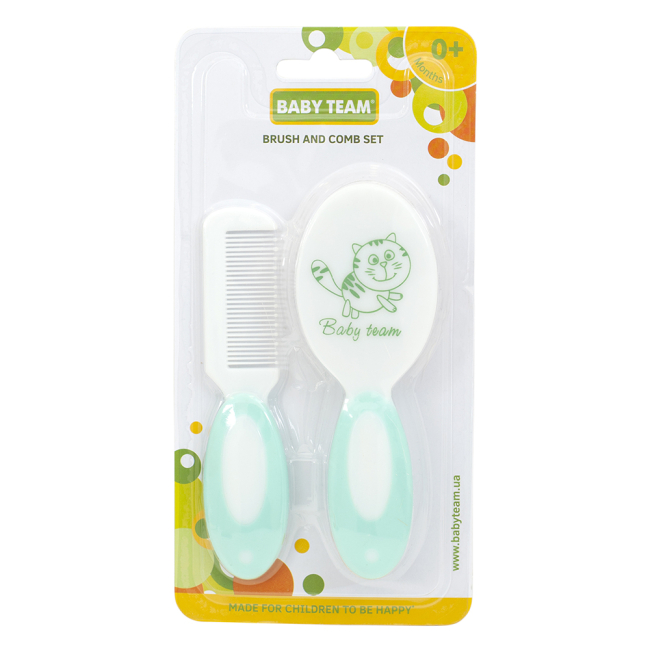 Товари для догляду - ​Набір гребінець та щітка Baby Team в асортименті (7106)#7