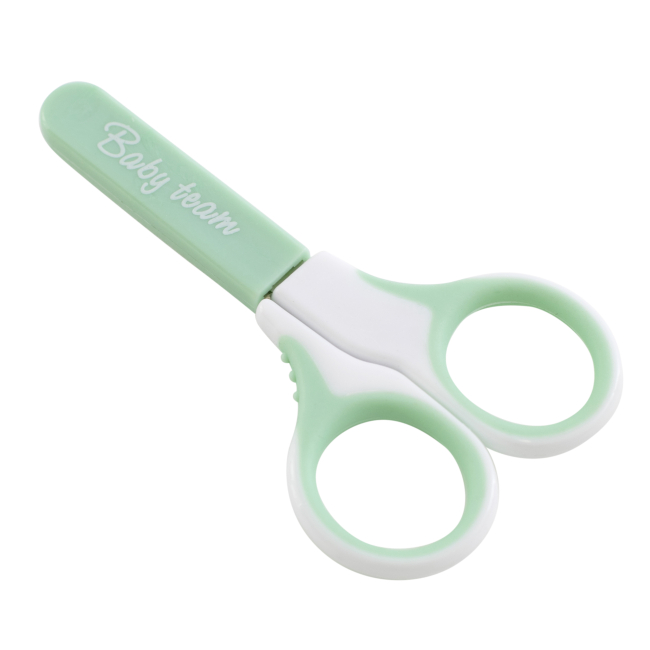 Товары по уходу - Ножницы детские Baby Team с чехлом мятный (7102/2)#4