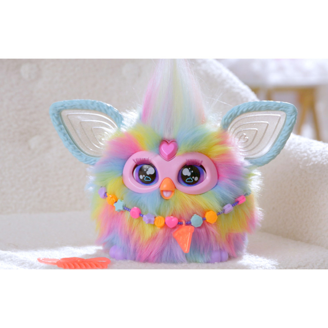 Мягкие животные - ​Интерактивная игрушка Furby Ферби Tie Dye с аксессуарами (F8900)#5