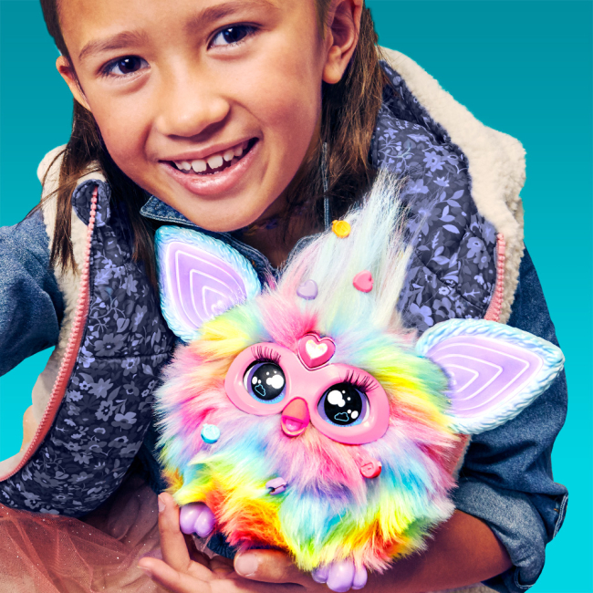 Мягкие животные - ​Интерактивная игрушка Furby Ферби Tie Dye с аксессуарами (F8900)#6