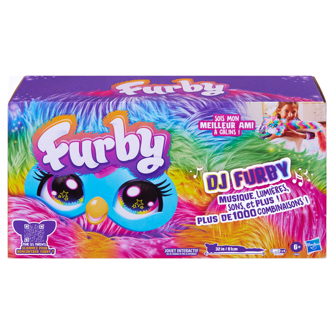 Мягкие животные - Интерактивная игрушка Furby DJ Ферби Радуга с аксессуарами (G0668)#2