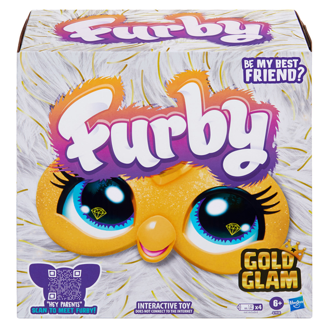 М'які тварини - ​Інтерактивна іграшка Furby Фербі Gold Glam з аксесуарами (G1938)#4